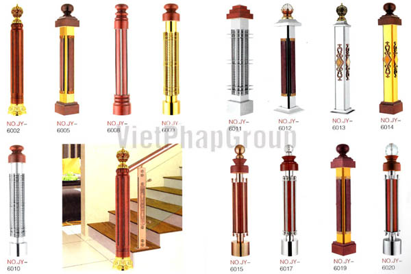 mẫu trụ cầu thang nhựa