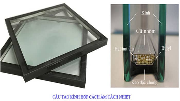 Kính hộp cách âm cách nhiệt cường lực