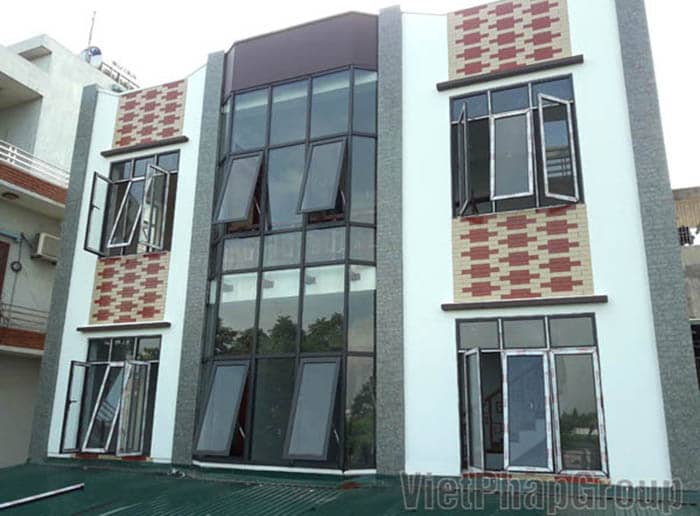 Vách kính mặt dựng thông tâng và cửa nhôm cao cấp việt pháp