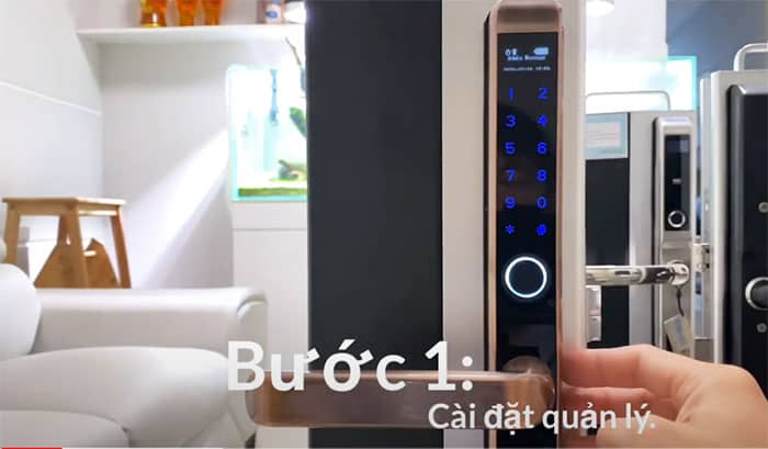 Phụ kiện khóa vân tay cho cửa nhôm xingfa cao cấp biệt thự đẹp sang