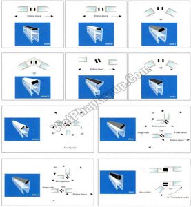 Gioăng vách kính phòng tắm