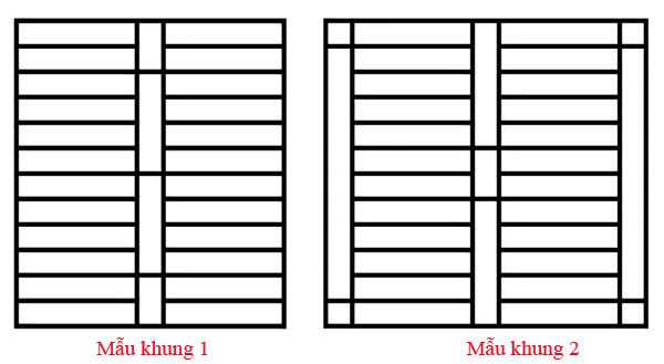 Thiết kế nan khung cửa sổ hộp đơn giản