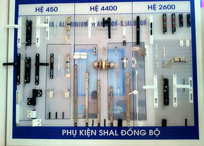 Phụ kiện cửa nhôm hệ việt pháp chính hãng
