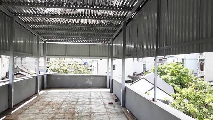 Thi công làm khung sắt mái tôn tại hà nội giá tốt