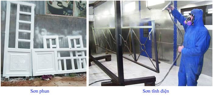 Sơn tĩnh điện bền đẹp cho cửa sắt