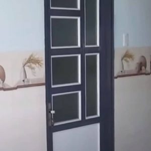 Cửa đi sắt pano 1 cánh nhà vệ sinh bền đẹp