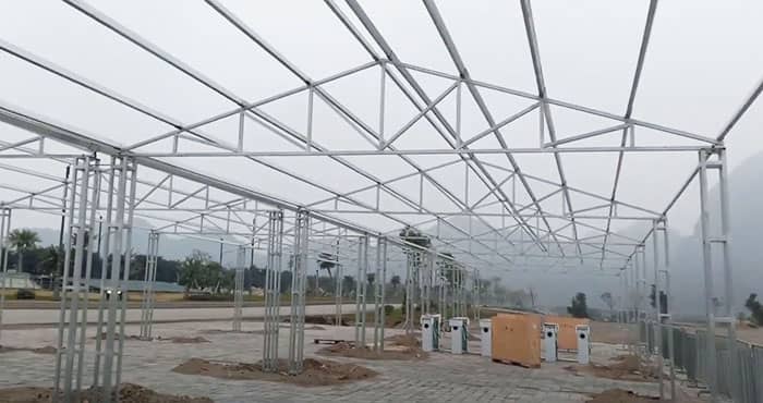 Nhà xưởng khung thép hộp có đơn giá thấp