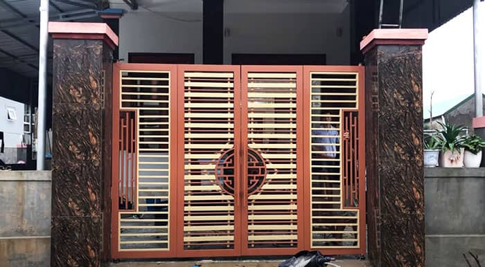 Báo giá cổng sắt hộp đẹp rẻ mẫu đẹp