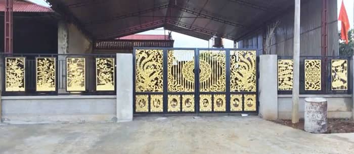 Làm hàng rào trang trí sắt CNC đẹp đẳng cấp
