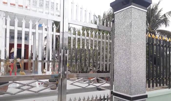 Mẫu hàng rào sử dụng mũi giáo inox và sắt đẹp giá rẻ