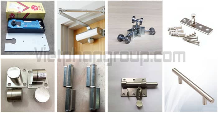Phụ kiện cửa inox kính cường lực việt pháp