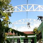 Vì kèo mái tôn vòm uốn hộp cong
