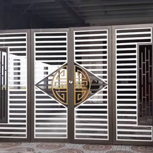 Cổng sắt hộp 4 cánh đẹp đẳng cấp cho giới thượng lưu