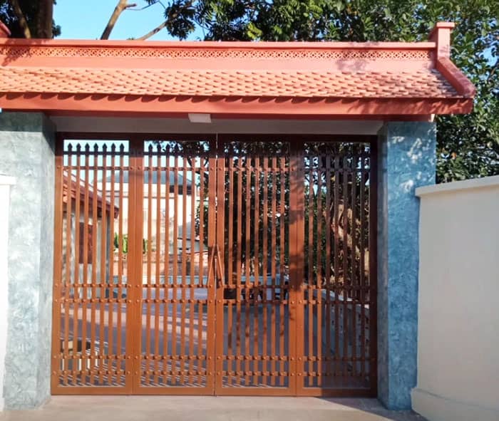 Mẫu cửa sắt đan đơn giản 4 cánh giá rẻ