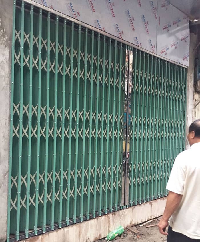 Cung cấp và thi công mẫu cửa kéo đài loan có lá gió