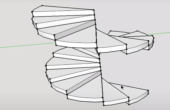 Thiết kế cầu thang xoắn ốc chi tiết trên autocad