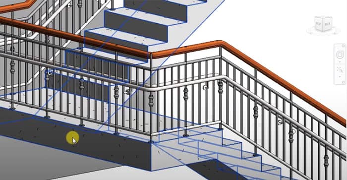Chi tiet ve lan can sat bang phan mem 3D Revit