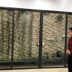 Cửa lùa nhôm xingfa 4 cánh khu tiểu cảnh đẹp đẳng cấp