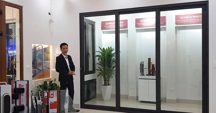 Cửa mẫu nhôm xingfa mở kéo lùa đẹp ấn tượng