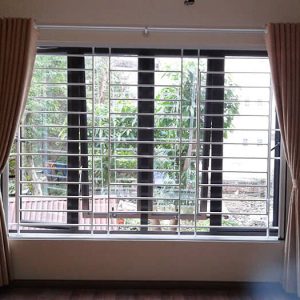 Cửa nhôm việt pháp hệ 4400 chia 4 cánh đẹp hiện đại