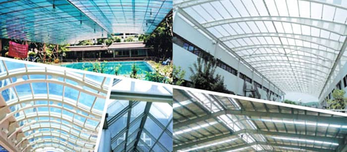 Hình ảnh mái nhựa composite thông dụng trên thị trường