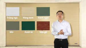 Mẫu màu sắc cơ bản của cửa cuốn tấm liền tại việt pháp