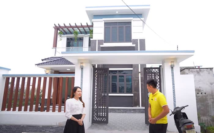 Kiến trúc nhà đẹp 2 tầng giá rẻ