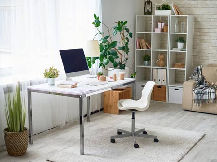 Bố trí cây xanh giúp tạo năng lượng tích cực cho phòng làm việc