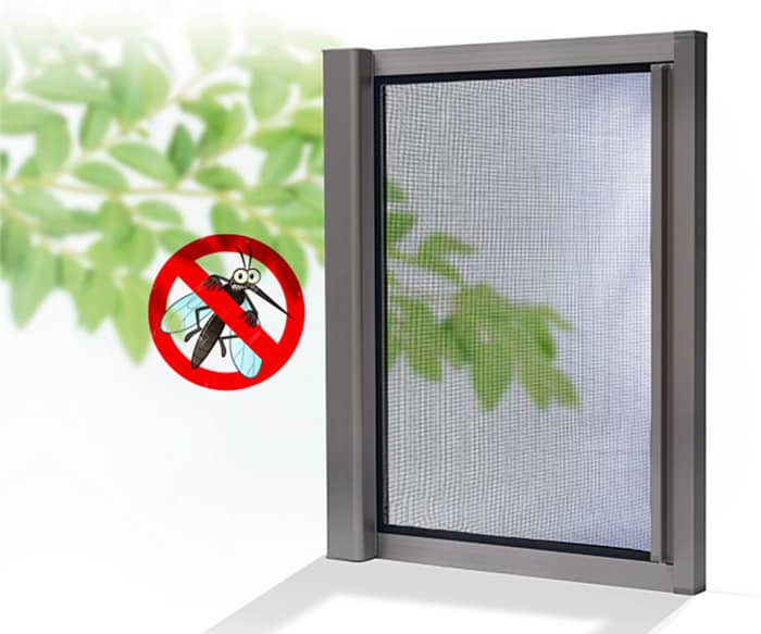 Mẫu cửa nhôm dùng lưới chống muỗi inox hiệu quả