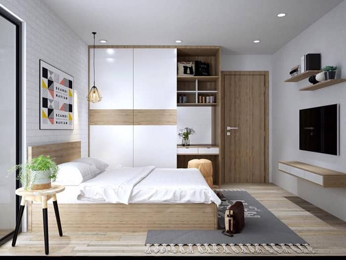 Lực chọn tông màu sáng sẽ giúp khiến căn phòng trở nên sáng sủa, rộng rãi hơn nhiều
