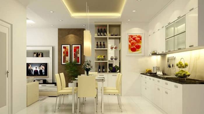 Y tuong thiet ke nha bep hop phong thuy hien dai