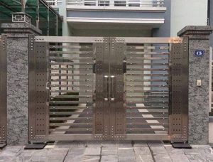 Mẫu cổng inox đẹp Ahadoor
