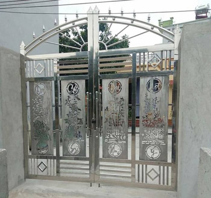 Mau cong inox van su nhu y dep