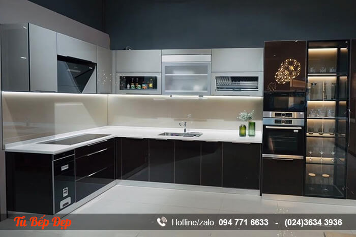 Mẫu cửa nhôm tủ bếp hiện đại đẹp