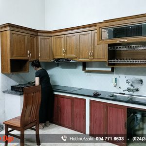 Tủ bếp nhôm omega giá rẻ chất lượng