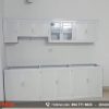 Tủ bếp nhôm trắng