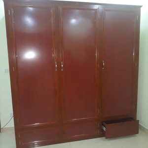 Làm mẫu tủ quần áo nhôm kính 3 buồng giá rẻ tại hà nội