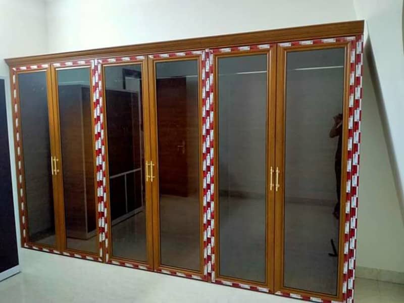 Mẫu tủ kính quần áo nhôm nội thất cao cấp