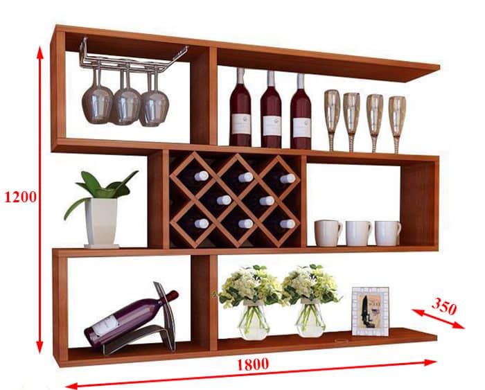 Mẫu tủ rượu nhôm kính âm tường đẹp hiện đại giá rẻ
