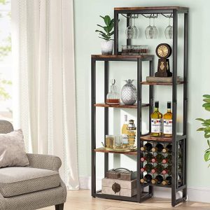 Mẫu kệ tủ rượu vang nhỏ trang trí đẹp mắt