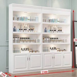 Tủ kính trưng bày mỹ phẩm