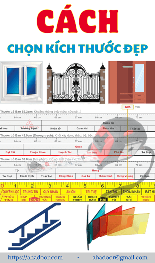 Cách chọn kích thước đẹp phong thủy
