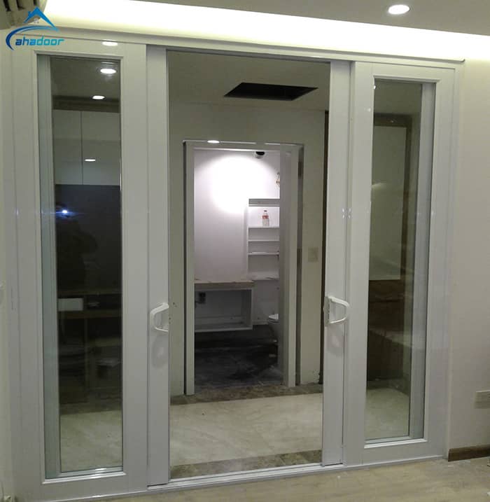 Cửa đi nhôm 4 cánh hệ 1000 mở đẩy trượt nhẹ nhàng