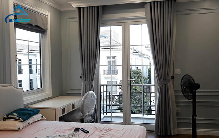 Lắp đặt cửa nhôm chống ồn ahadoor cho phòng ngủ yên tĩnh