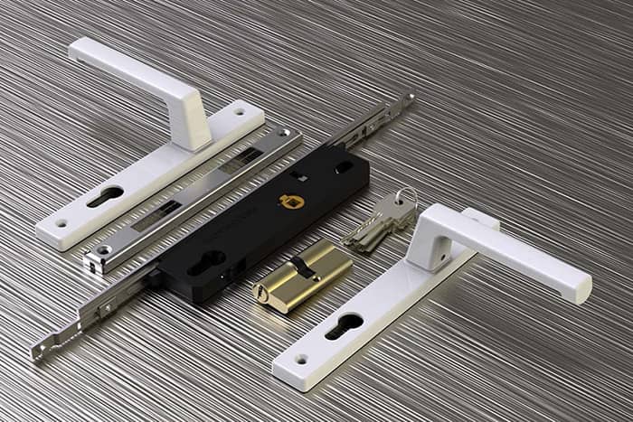 Khóa tay gạt cửa nhôm xingfa nhập khẩu cao cấp