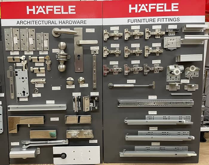Phụ kiện cửa nhôm kính Hafele