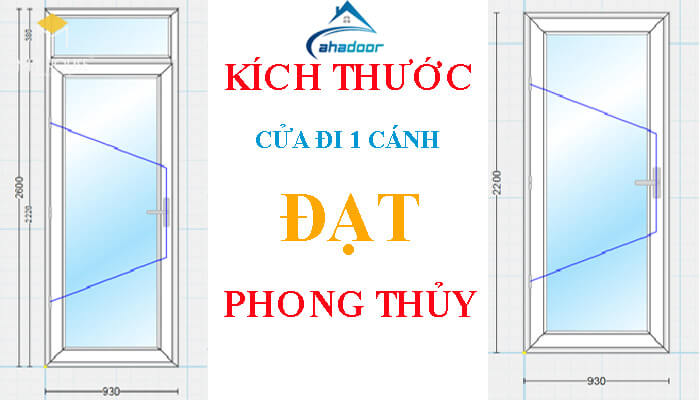 Kích thước cửa đi 1 cánh