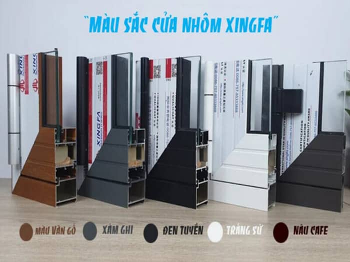 So sánh để lựa chọn màu nhôm xingfa phù hợp với phong cách của bạn