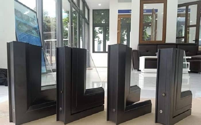 Mẫu góc nhôm xingfa hệ 55 vát cạnh thông dụng tại Việt Nam