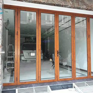 Nhận làm cửa nhôm xingfa màu vân gỗ tại hà nội